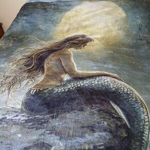 Mermaid Blanket in Blue and Gray Color's